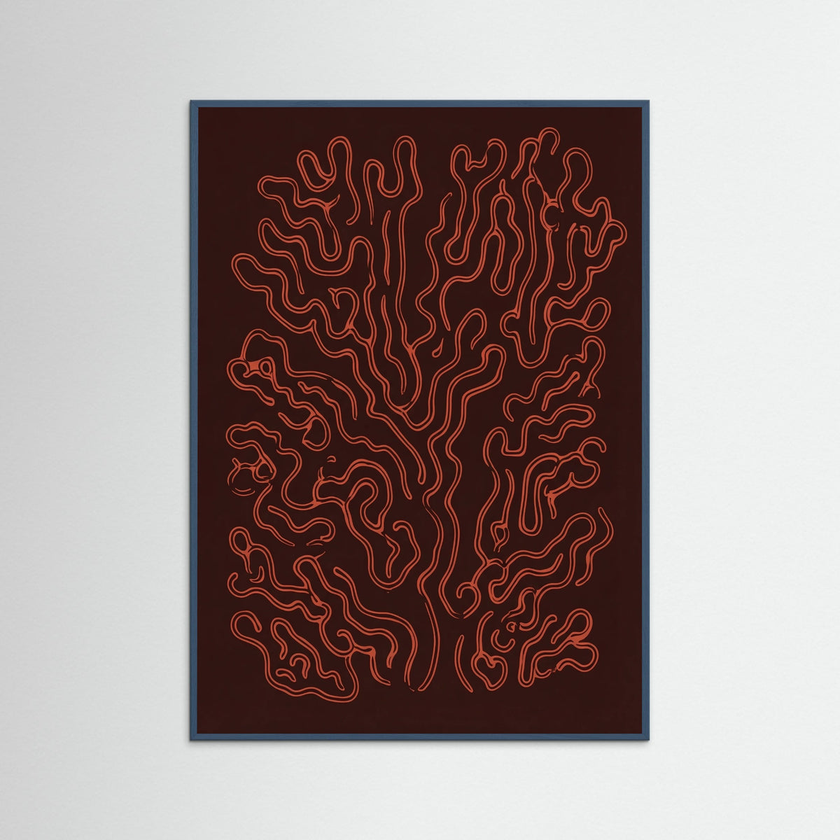 Teal Wood Crimson Veins