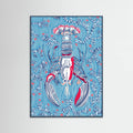 Crustacean Core summer blue Poster – poster and art print