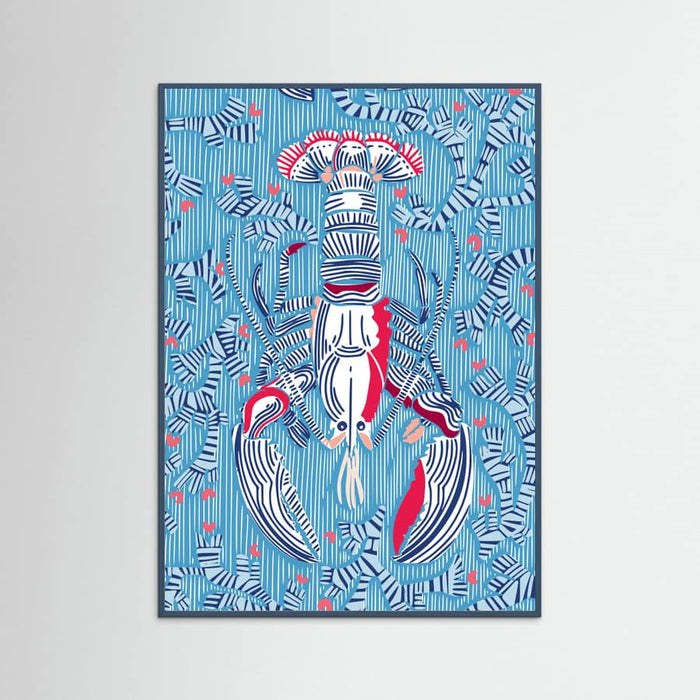 Crustacean Core summer blue Poster – poster and art print