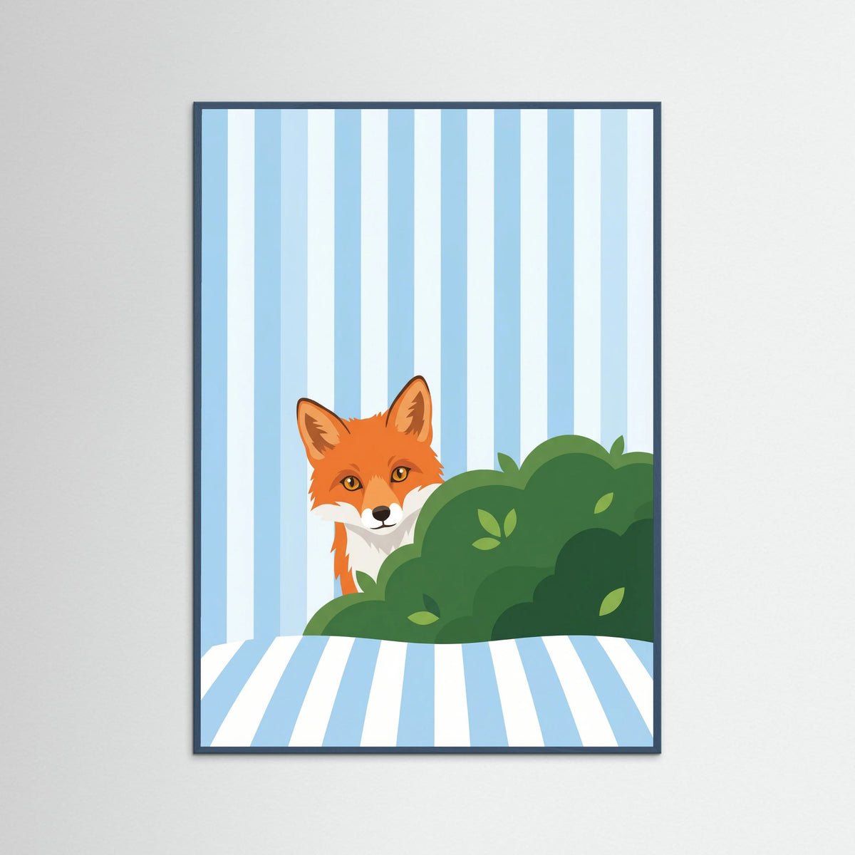 Teal Wood Curious Cat