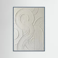 Teal Wood Curved Relief