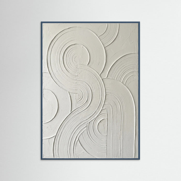 Teal Wood Curved Relief