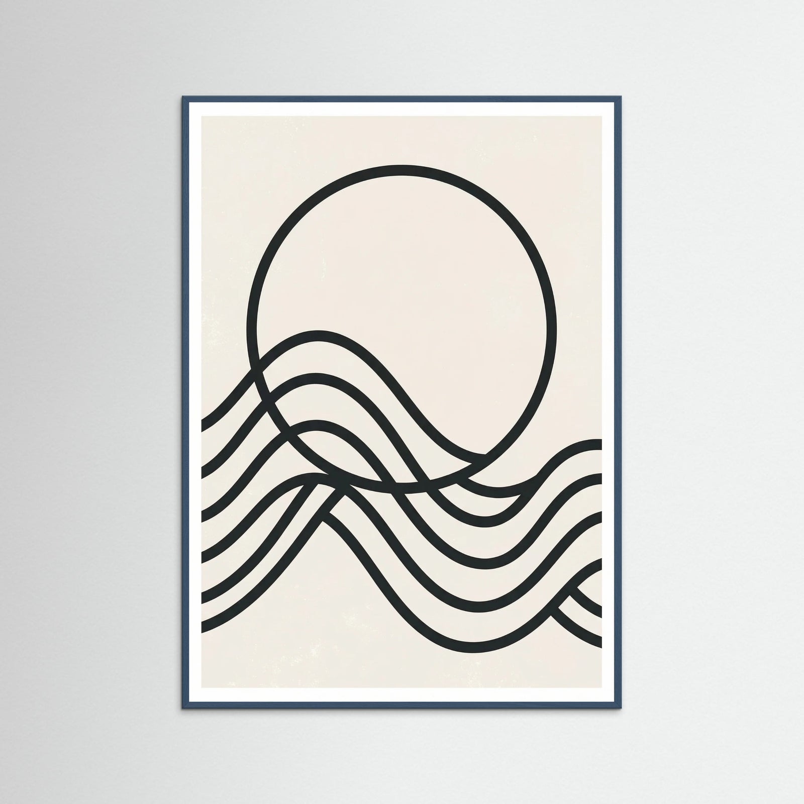 Teal Wood Curved Rhythms