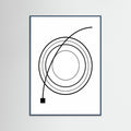 Teal Wood Curved Trajectory
