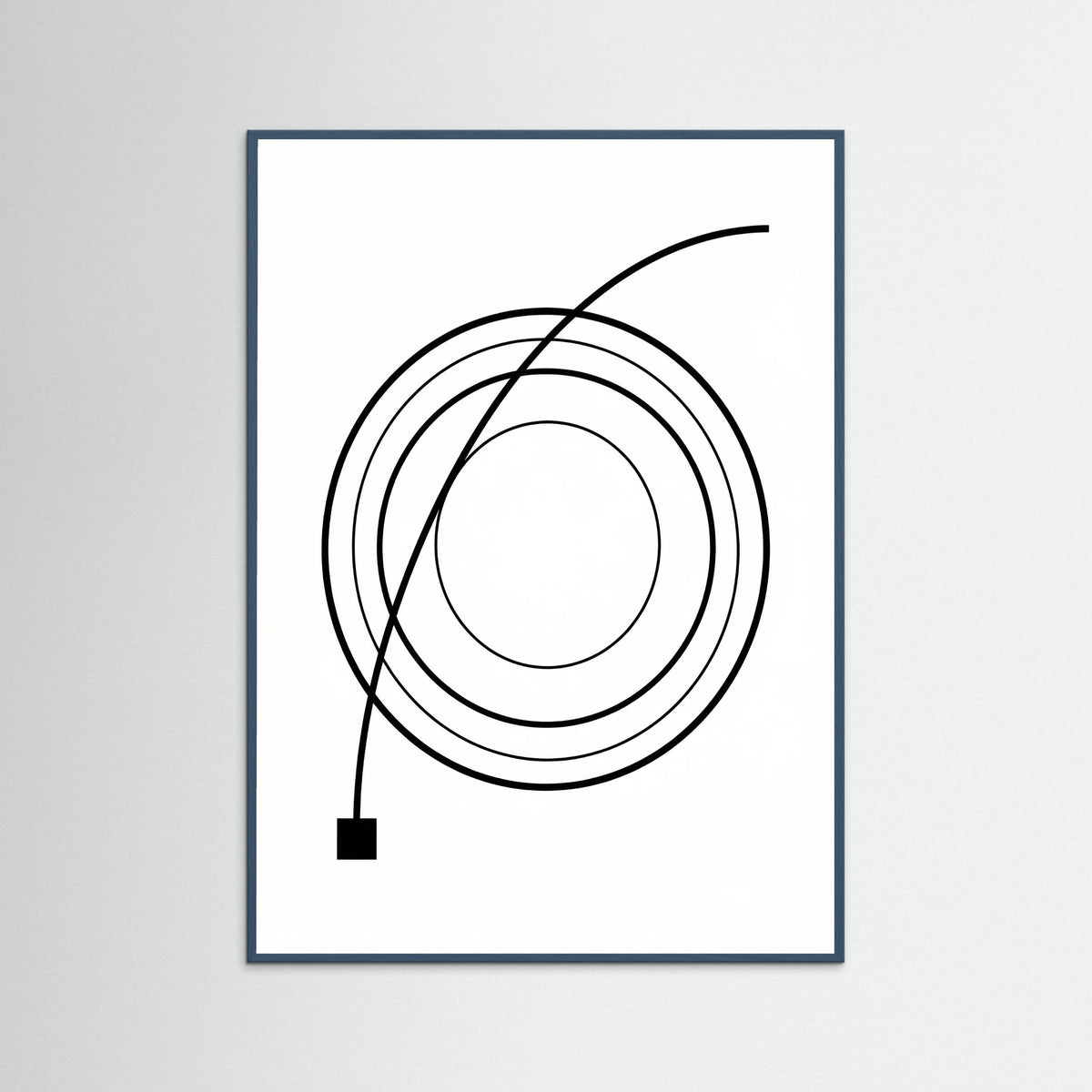 Teal Wood Curved Trajectory