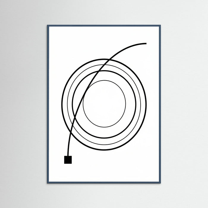 Teal Wood Curved Trajectory