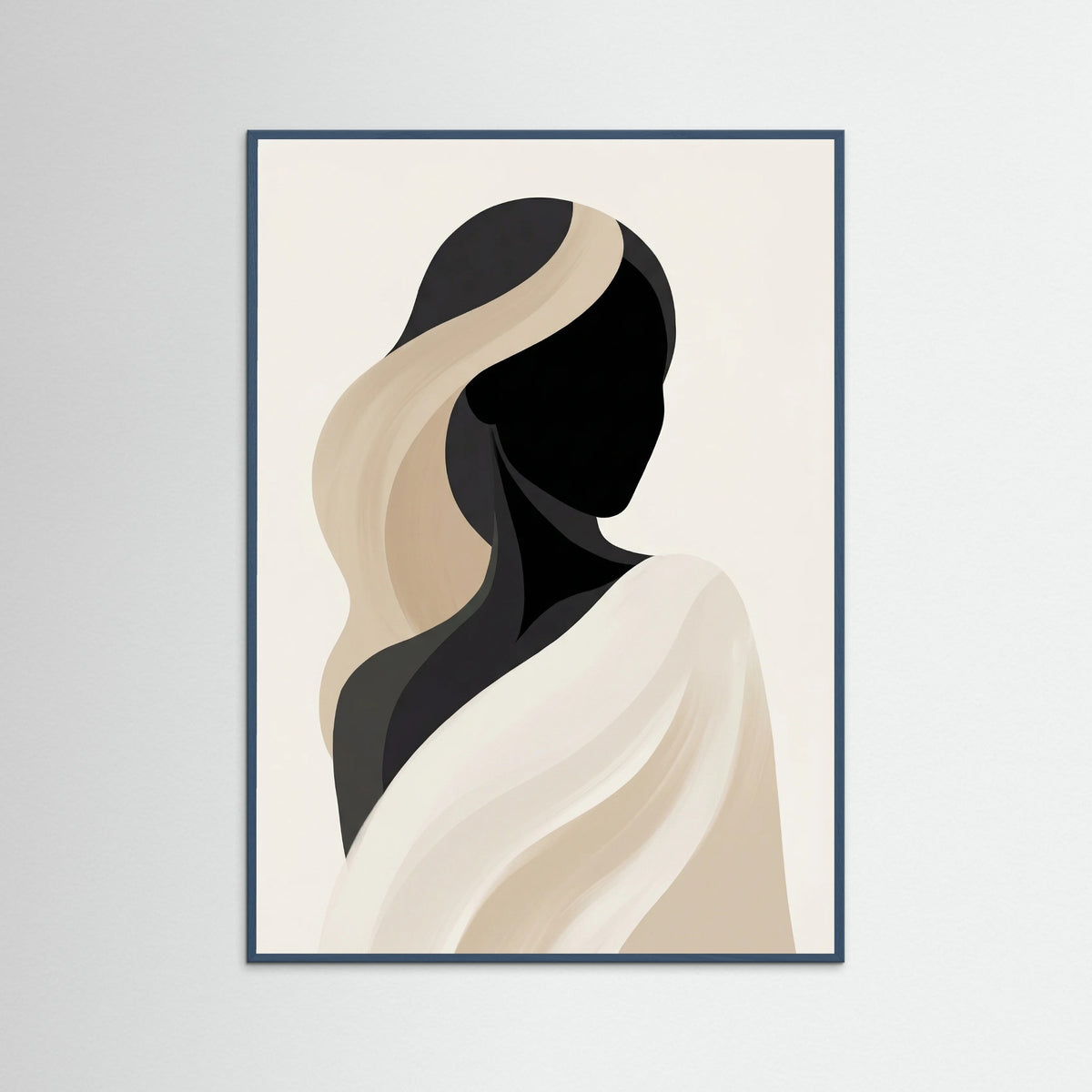 Teal Wood Dancing Silhouette