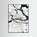 Teal Wood Danish Cityscape