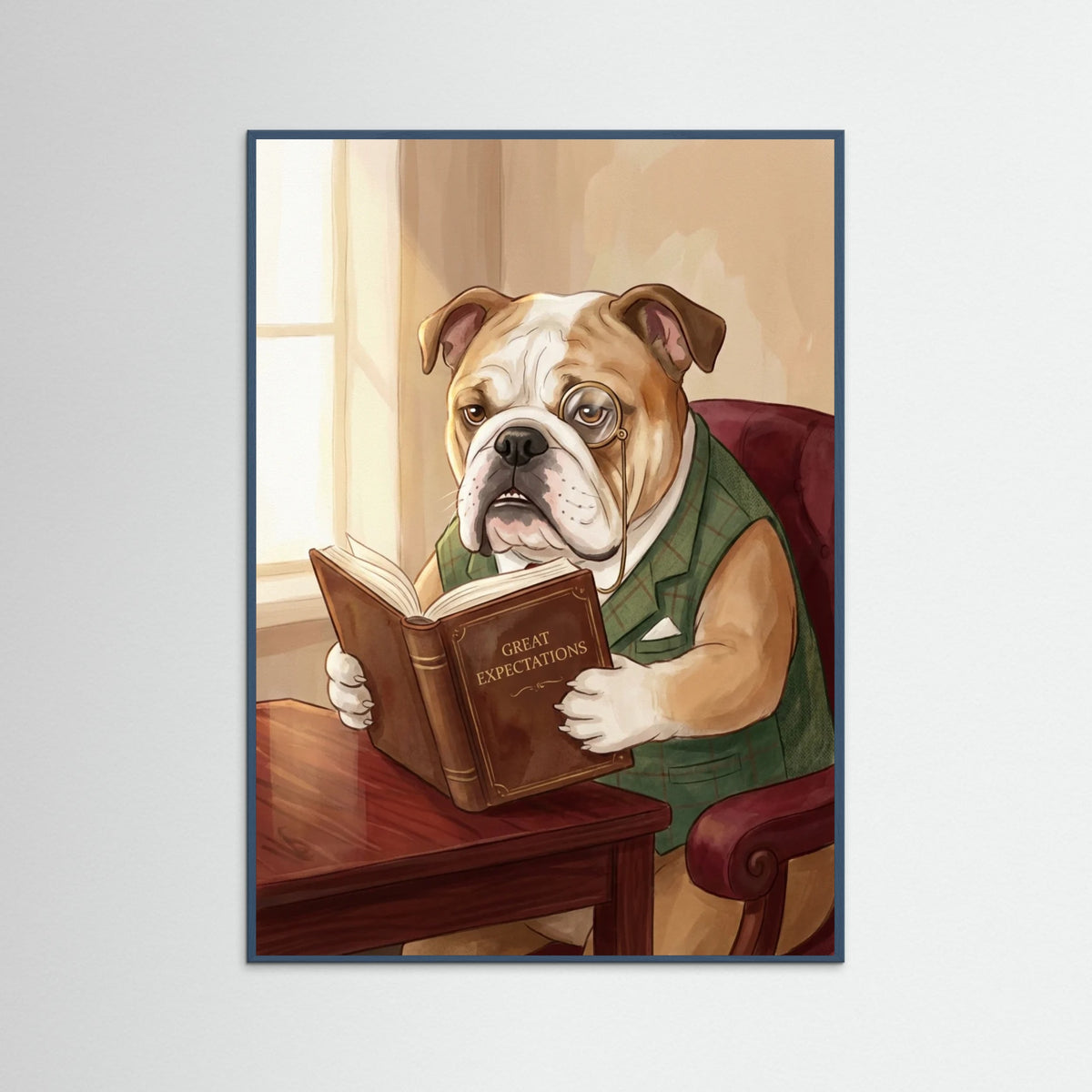 Teal Wood Dapper Reflection