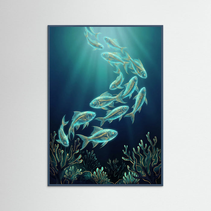 Teal Wood Deep Sea Luminescence