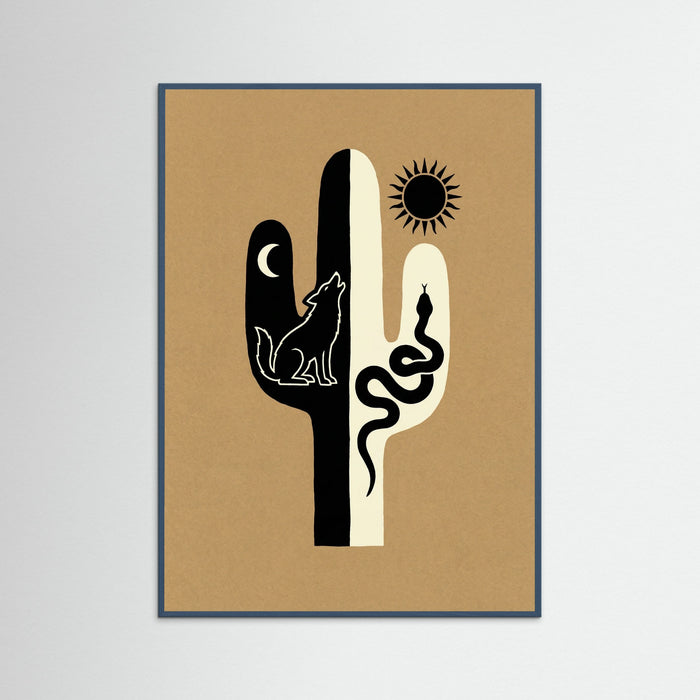 Teal Wood Desert Duality