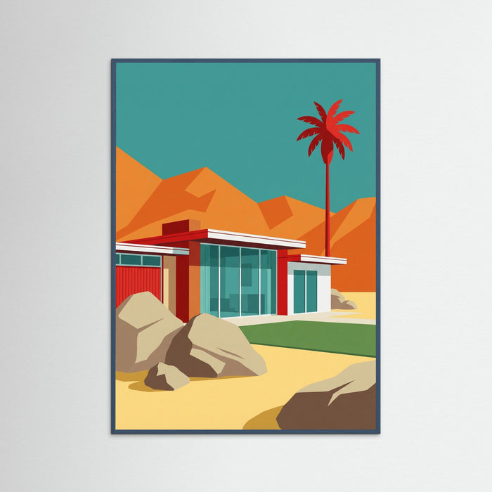 Teal Wood Desert Modernism