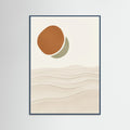 Teal Wood Desert Moonrise