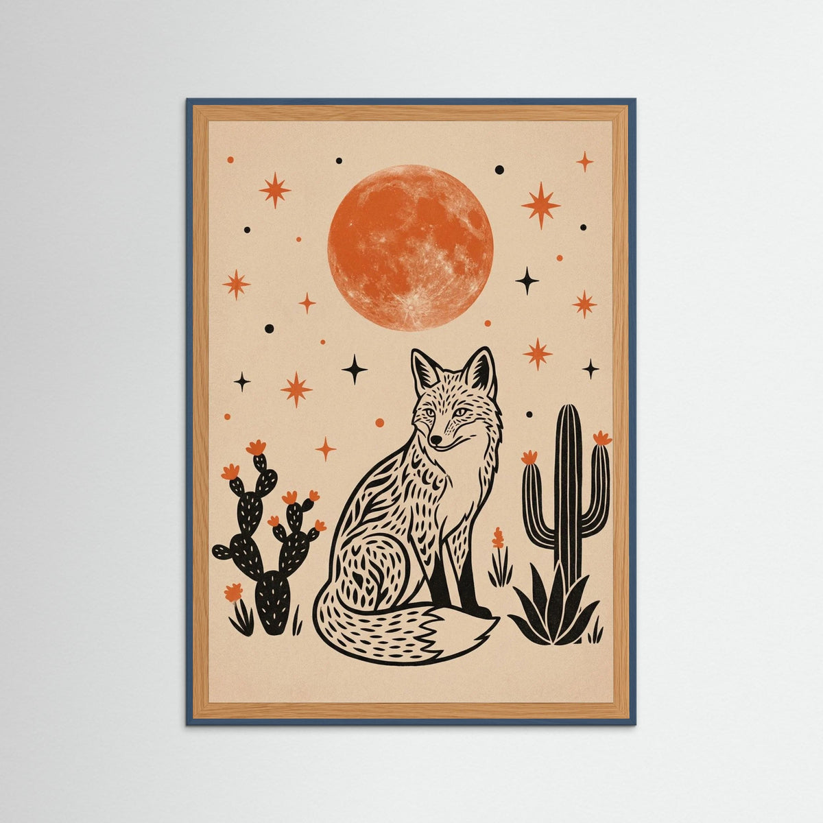 Teal Wood Desert Night Sentinel