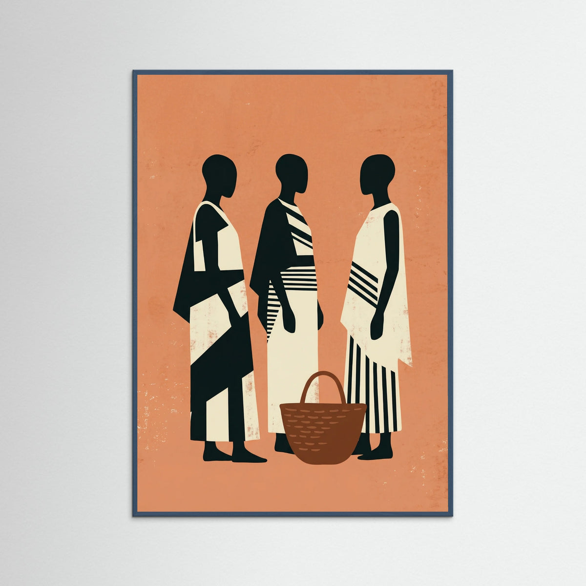 Teal Wood Desert Woman