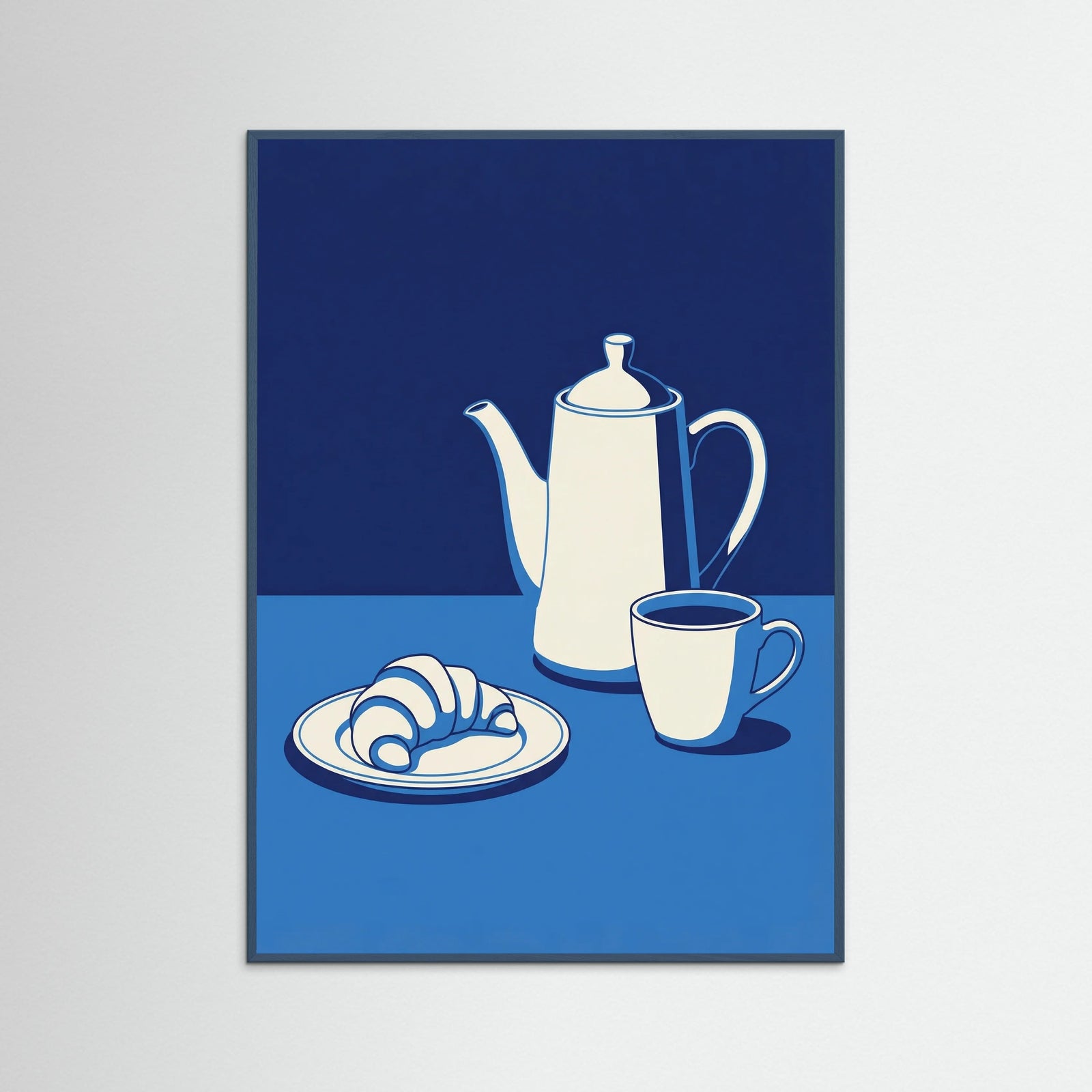 Teal Wood Dinner Abstraction