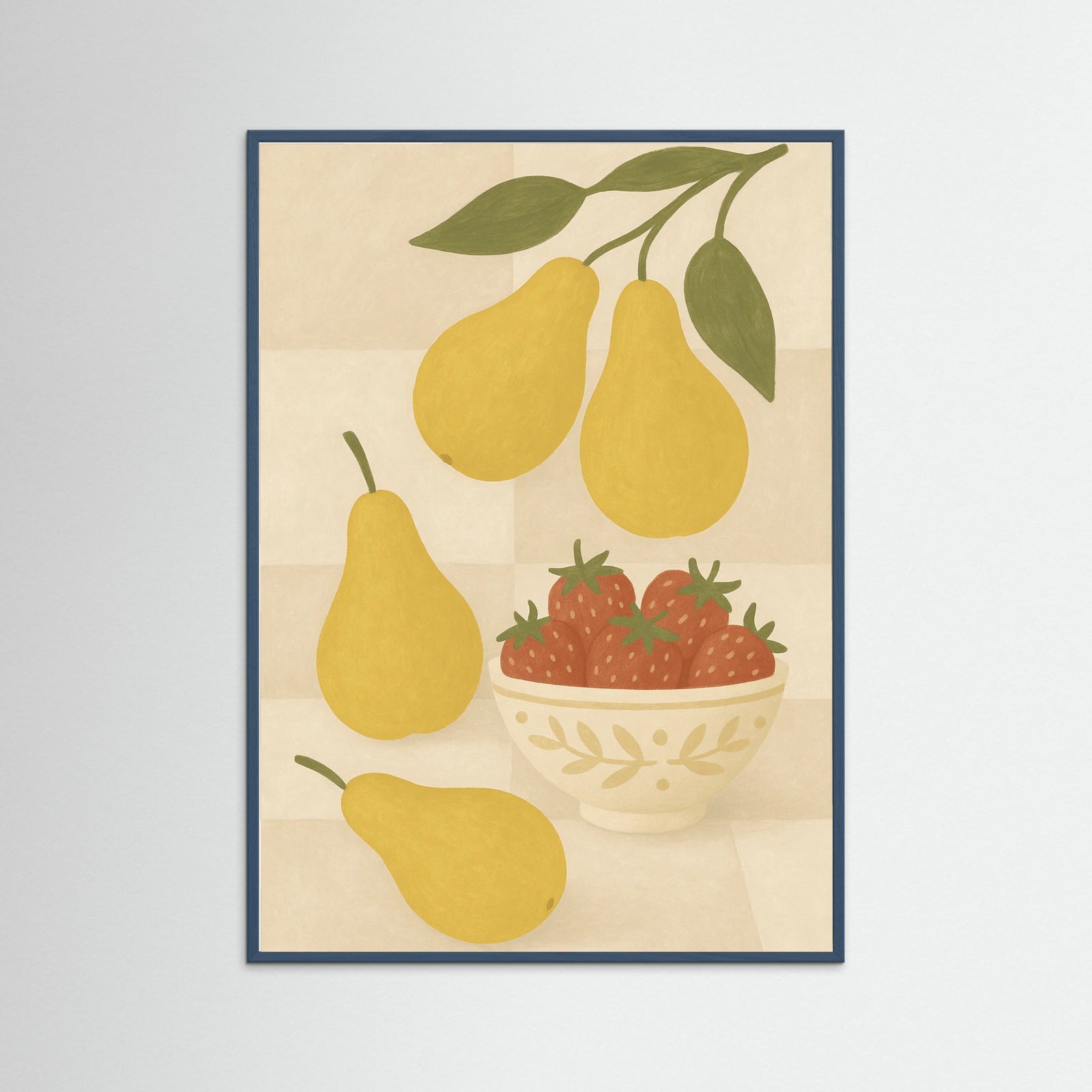 Teal Wood Distinct Plate Arrangement