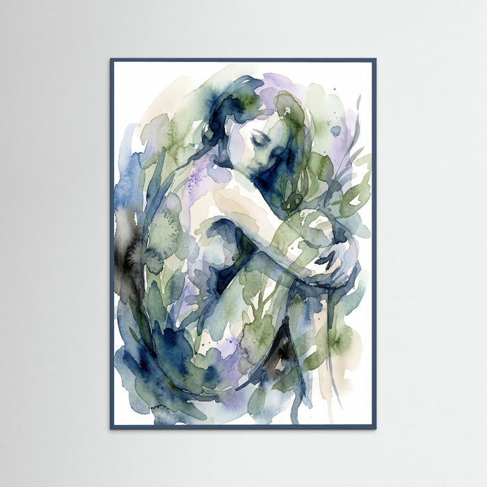 Teal Wood Dreamy Portrait
