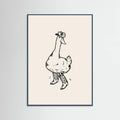 Teal Wood Duck wearing Western Boots Poster