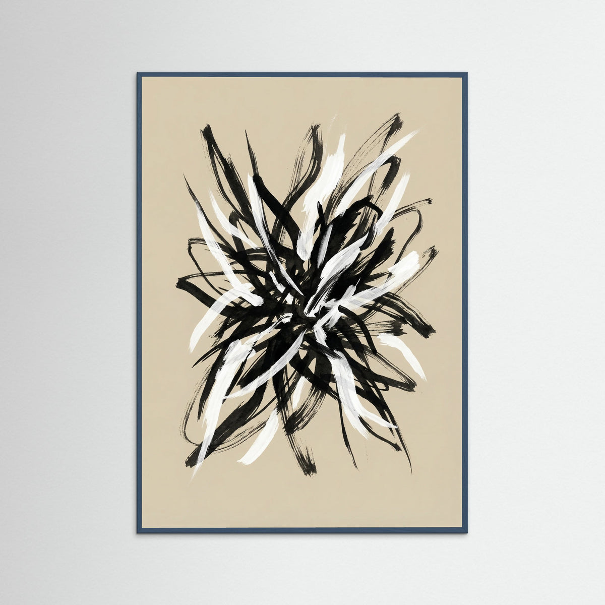 Teal Wood Dynamic Brushwork
