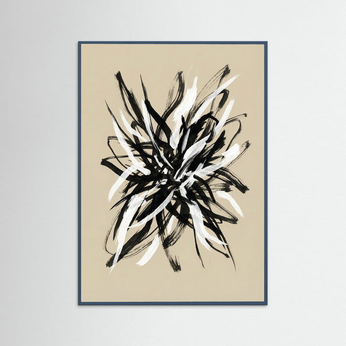 Teal Wood Dynamic Brushwork