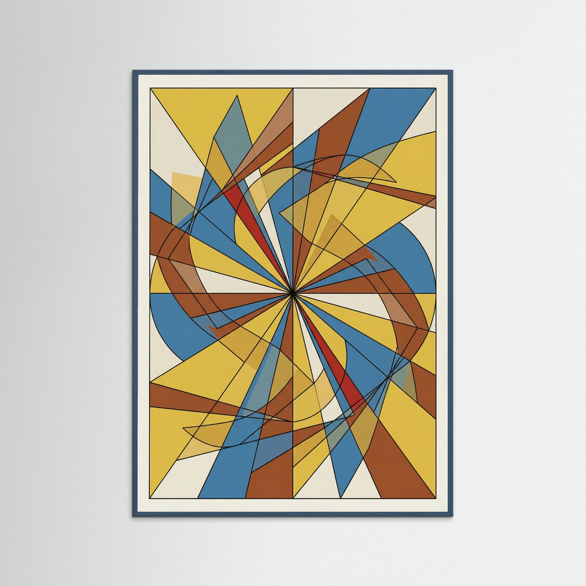 Teal Wood Dynamic Geometric Forms