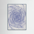 Teal Wood Dynamic Indigo Swirl