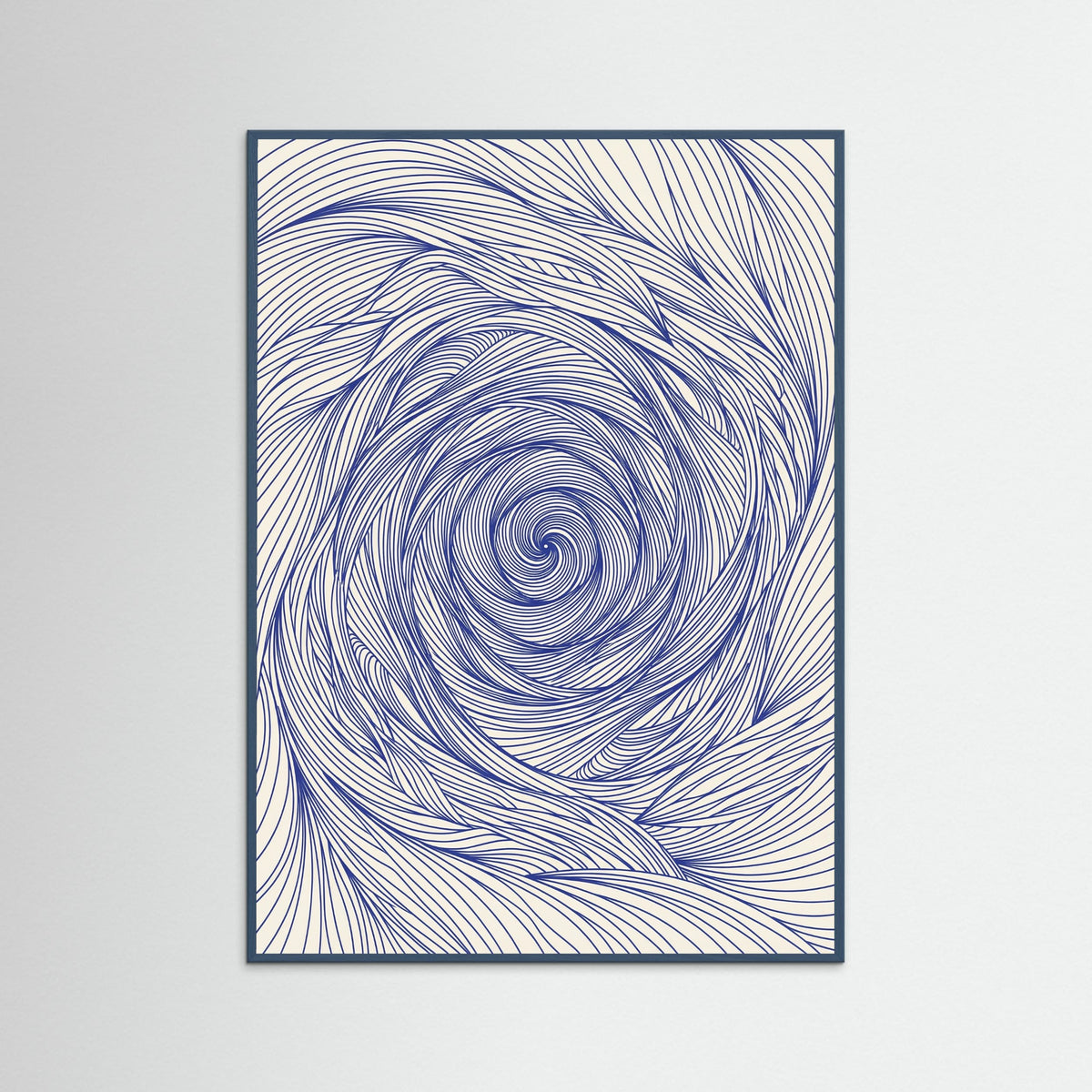Teal Wood Dynamic Indigo Swirl