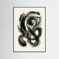 Teal Wood Dynamic Inkwork