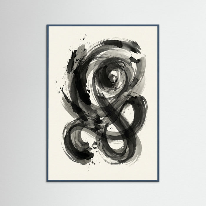 Teal Wood Dynamic Inkwork