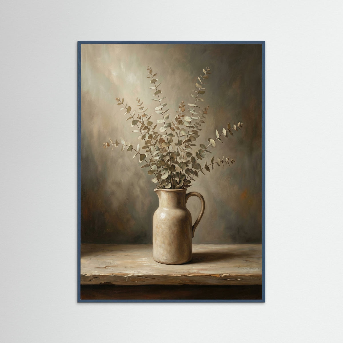 Teal Wood Earthen Florals