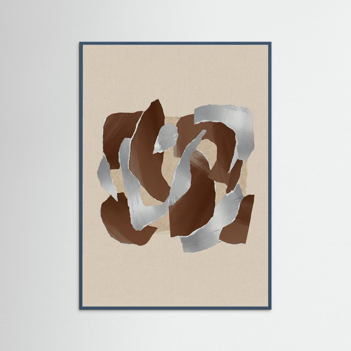 Teal Wood Earthy Abstraction