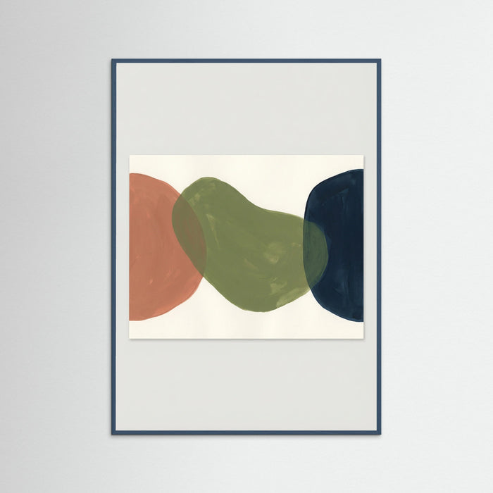 Teal Wood Earthy Forms Interplay