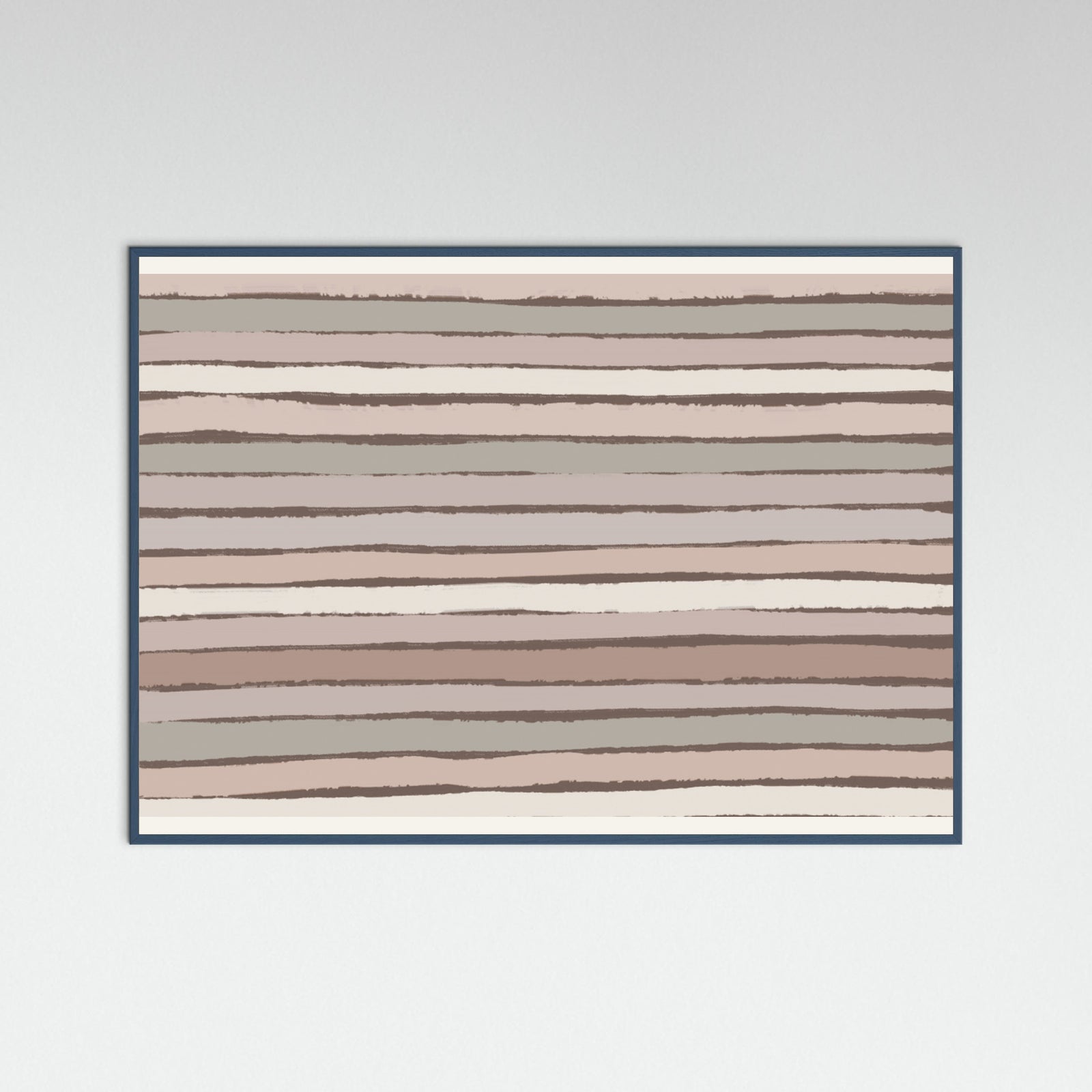 Teal Wood Earthy Stripes Poster