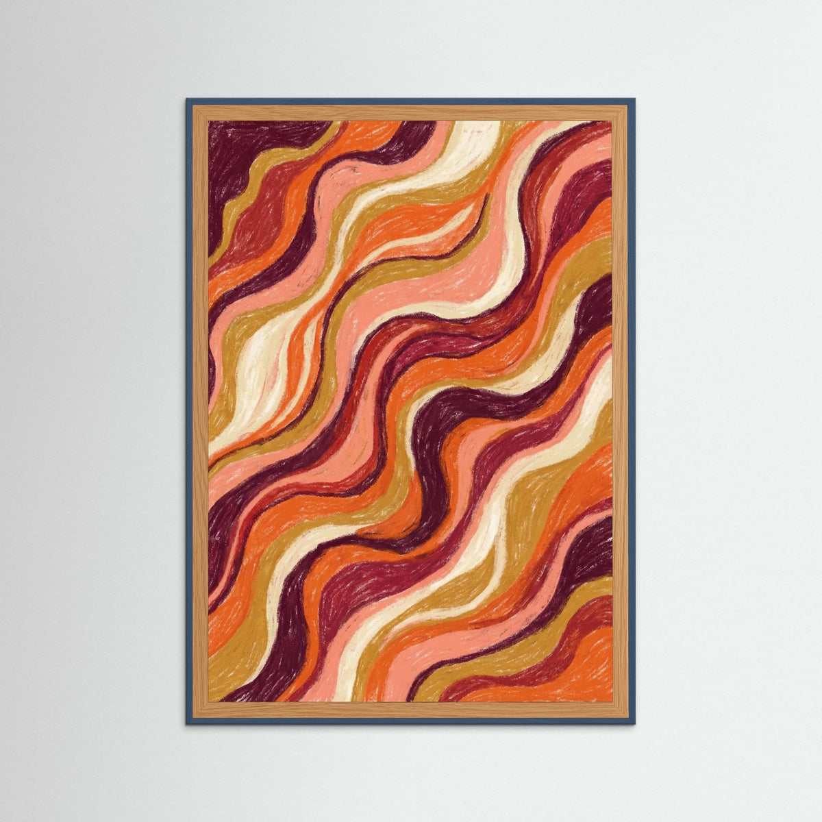 Teal Wood Earthy Swirls