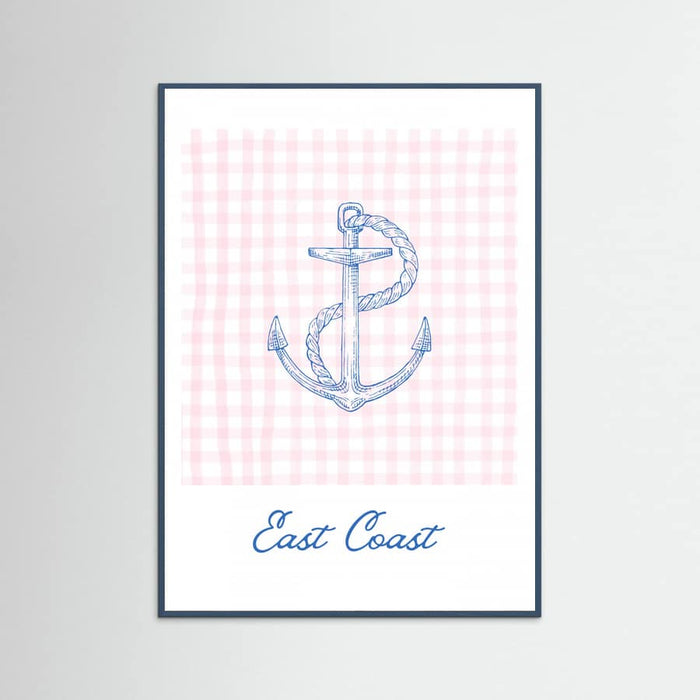 East Coast Anchor Poster – plakat og kunsttryk