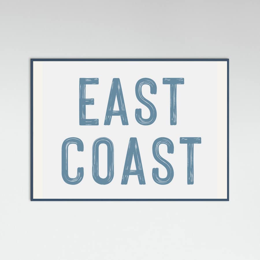 East Coast - Horizontal Poster – poster and art print