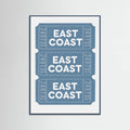 East Coast Tickets Poster – poster and art print