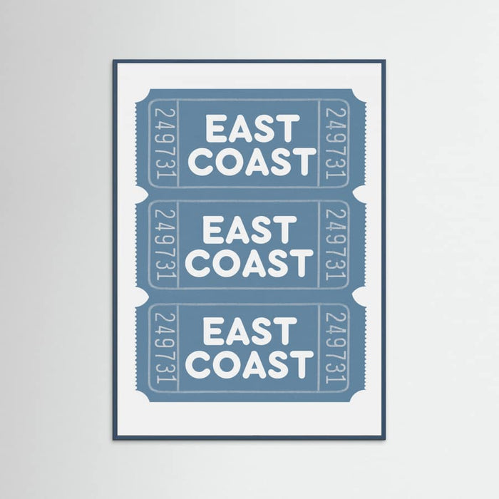 East Coast Tickets Poster – poster and art print