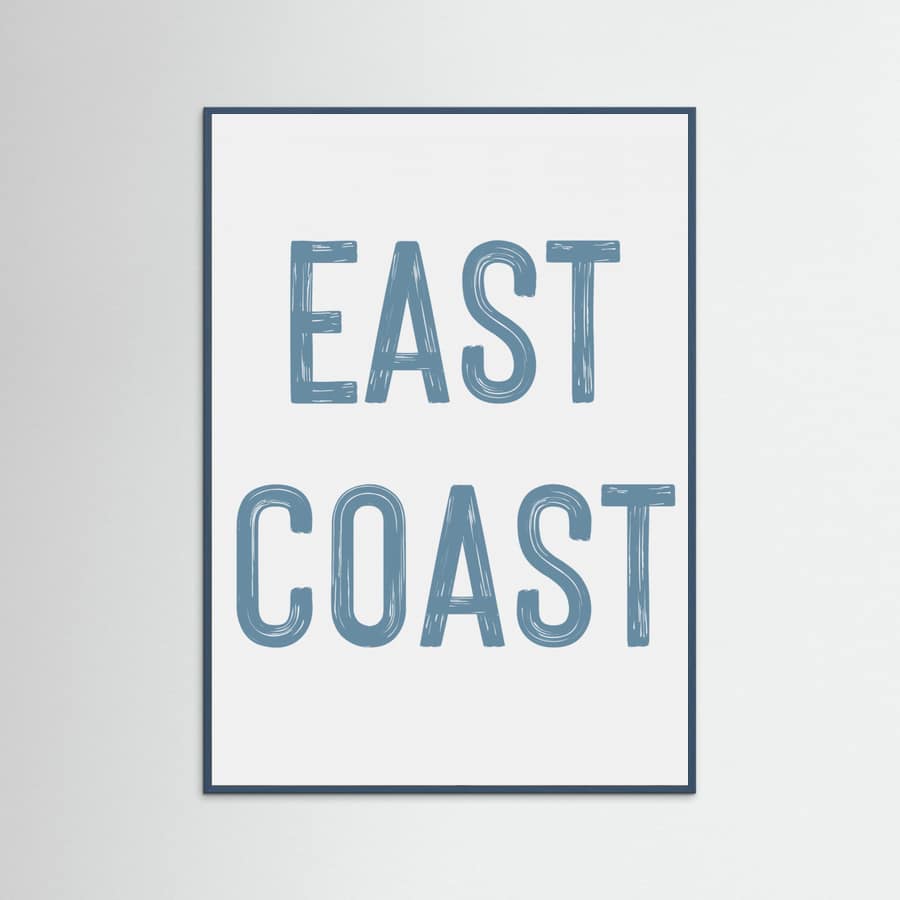 East Coast - Vertical Poster – Poster und Kunstdruck