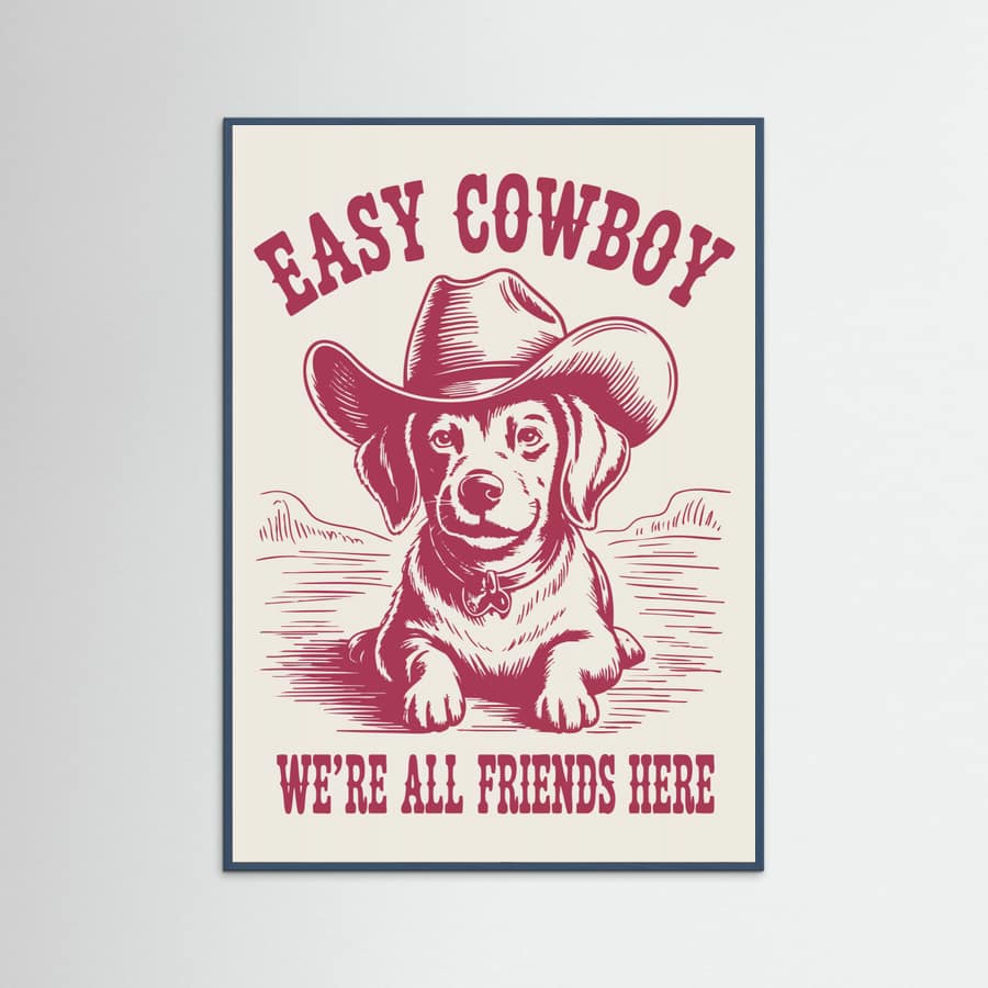 Easy Cowboy Poster – poster och konsttryck