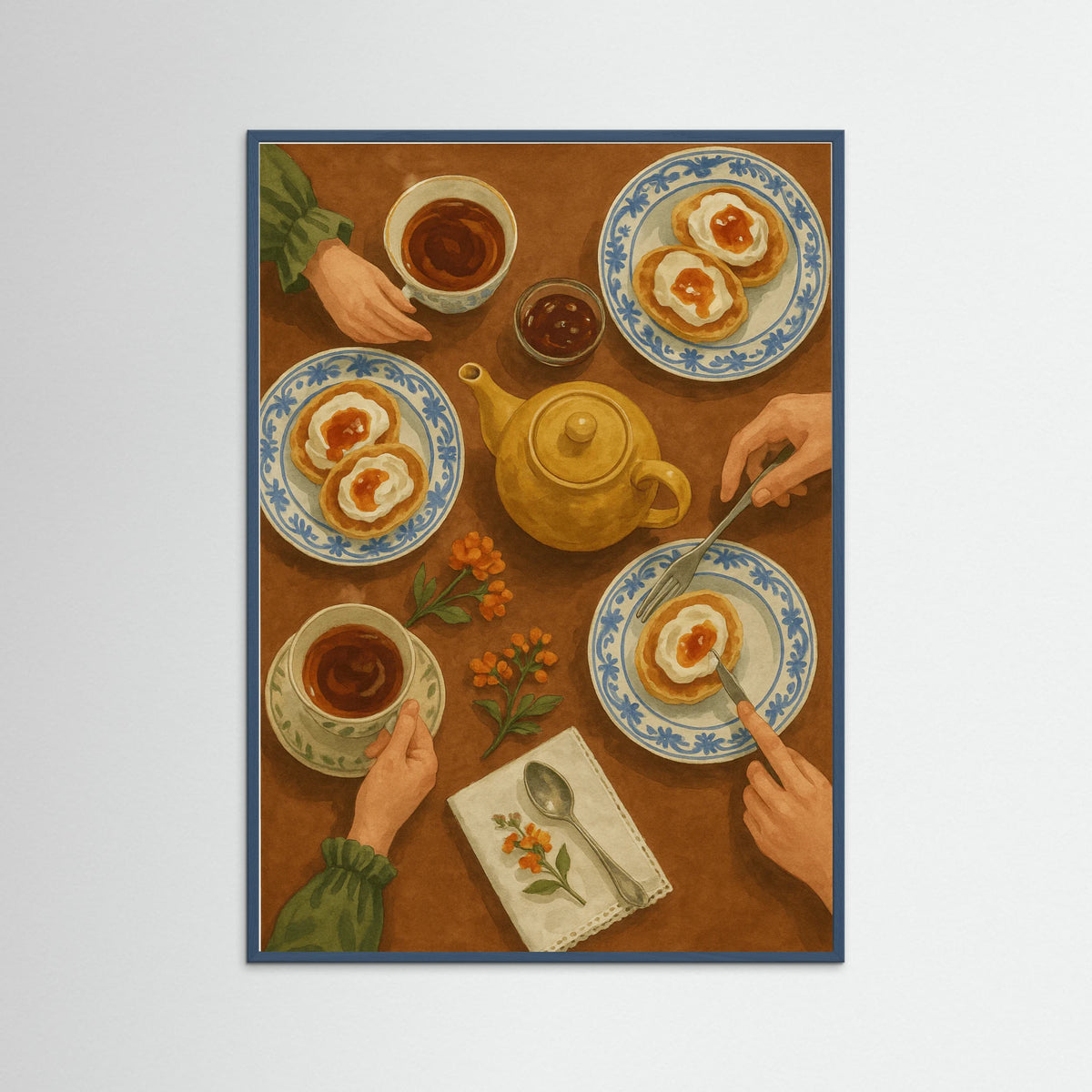 Teal Wood Elegant Brew Moment