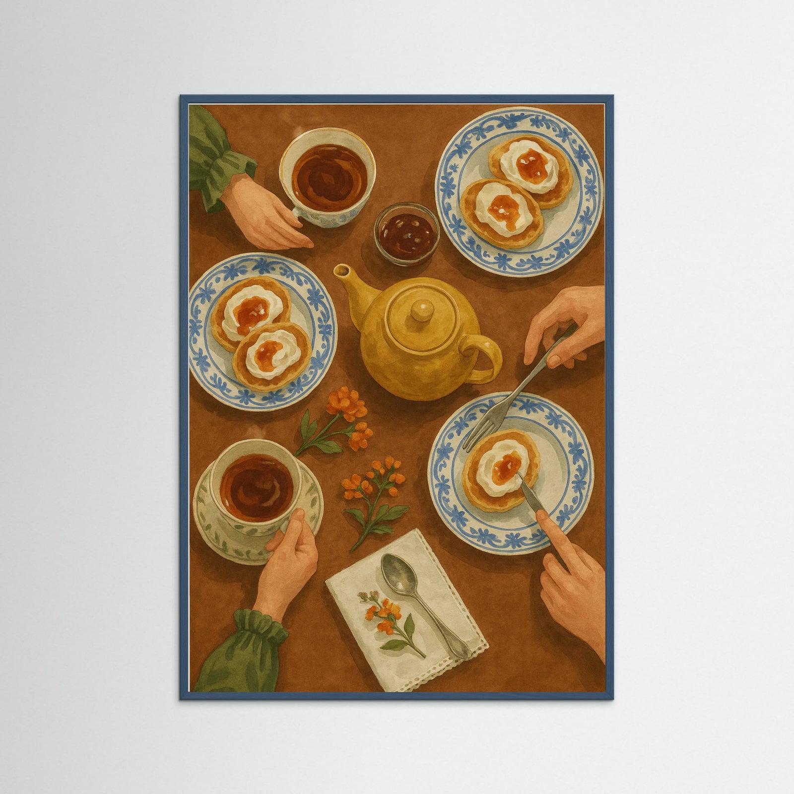 Teal Wood Elegant Brew Moment