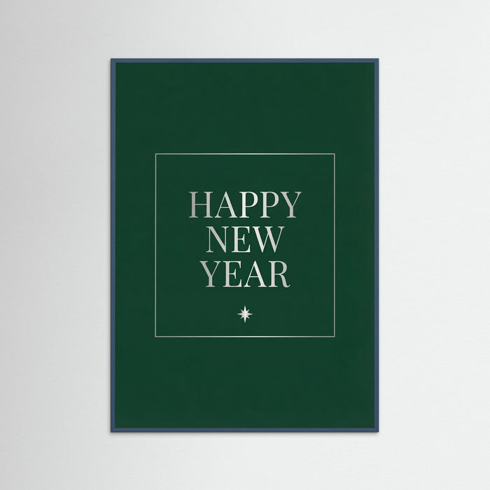 Teal Wood Elegant Christmas Wish