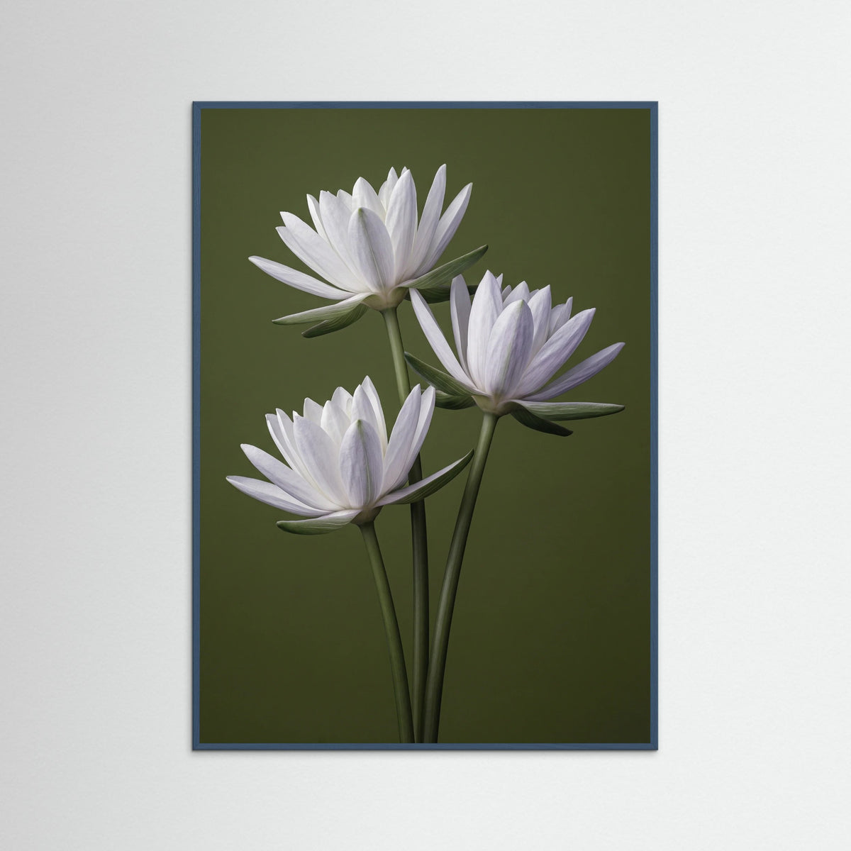 Teal Wood Elegant Irises