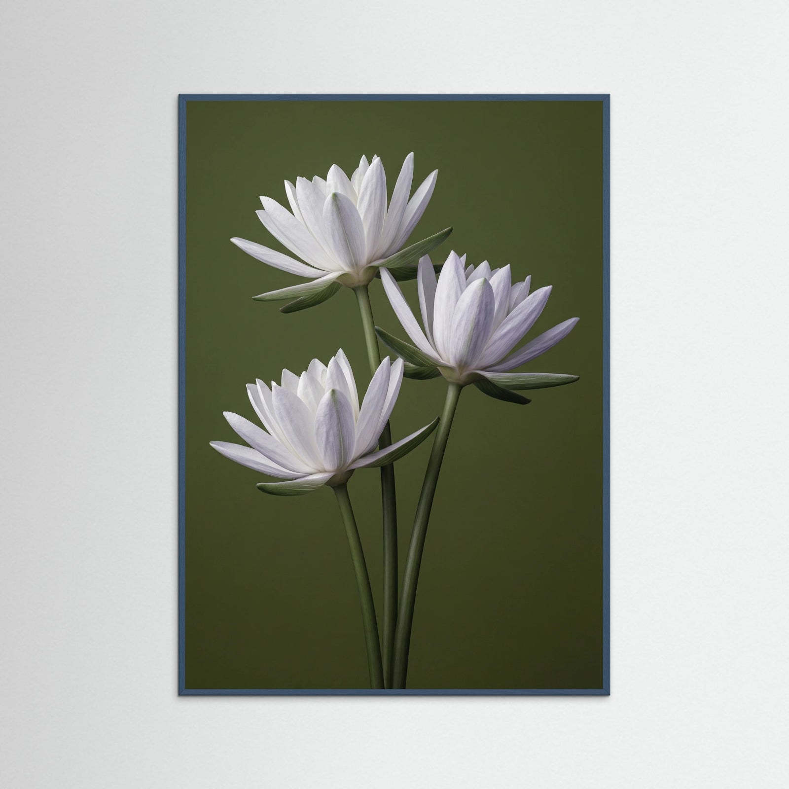 Teal Wood Elegant Irises