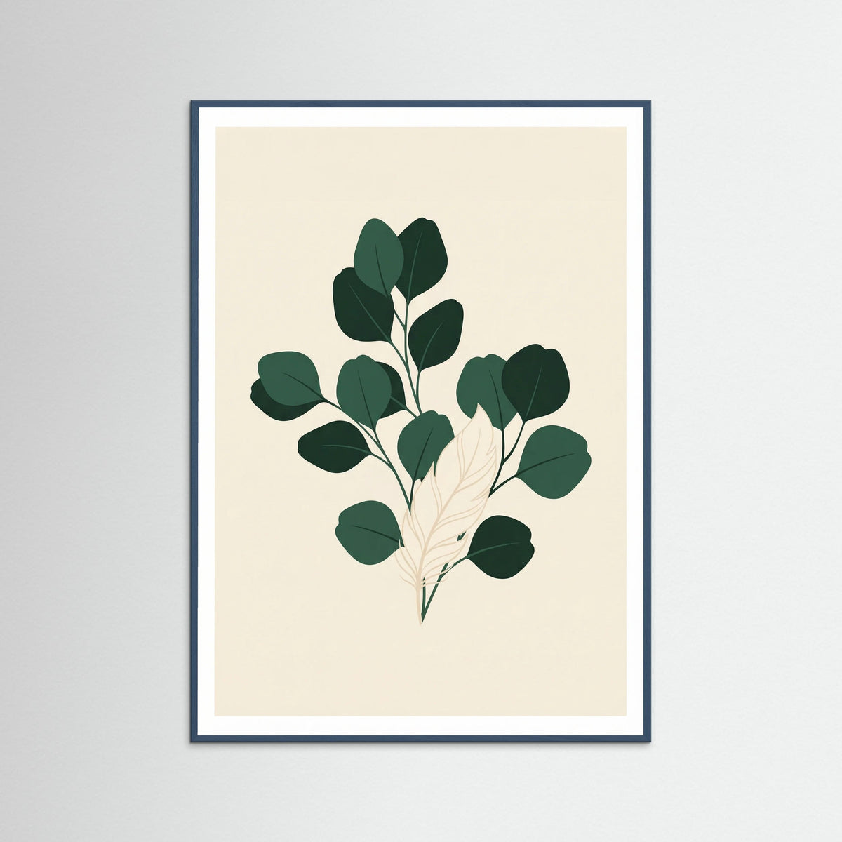 Teal Wood Elegant Ribbon Plant