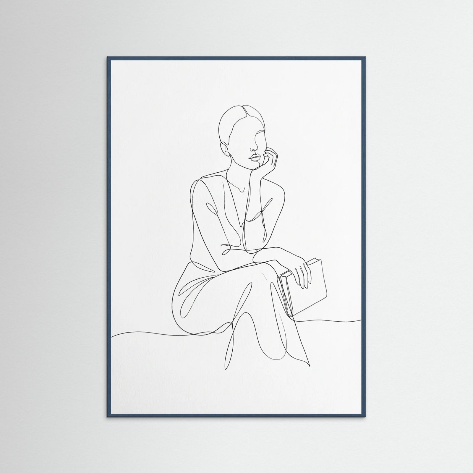 Teal Wood Elegant Silhouette