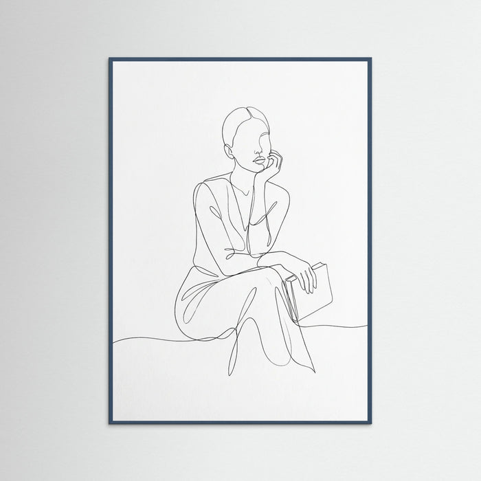 Teal Wood Elegant Silhouette
