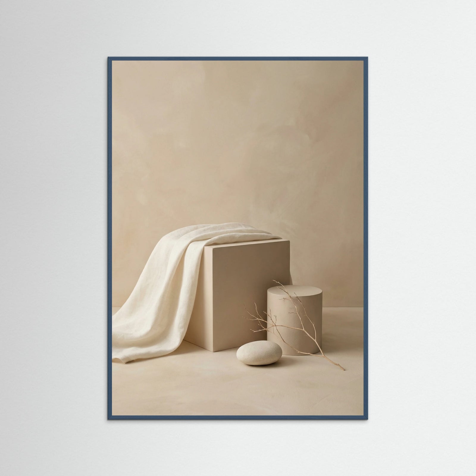 Teal Wood Elegant Stillness